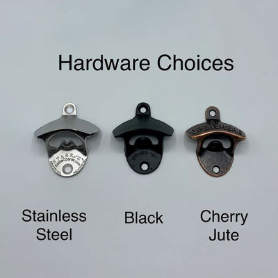 Abridor de garrafas de urso de madeira Frigorífico de parede Montar Impressão personalizada queimada para presentes