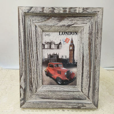 Quadros de madeira 4 " 6 " 7 " em estilo rústico personalizado esculpido à mão com cor simples