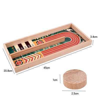 Impressão de gravura a laser Multicolor Sling Puck Game Shot Toy para brincar educacional