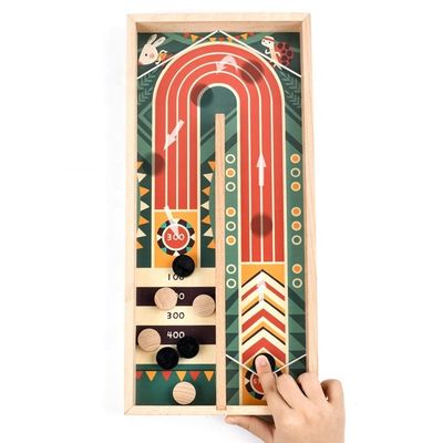 Impressão de gravura a laser Multicolor Sling Puck Game Shot Toy para brincar educacional