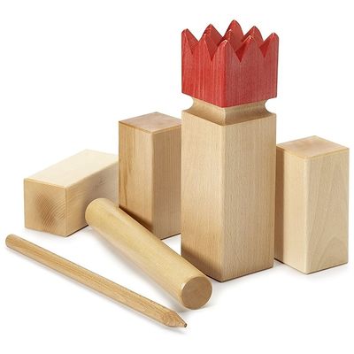 Leve suas atividades ao ar livre para o próximo nível com o Hardwood Kubb Yard Game Set
