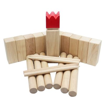 Leve suas atividades ao ar livre para o próximo nível com o Hardwood Kubb Yard Game Set