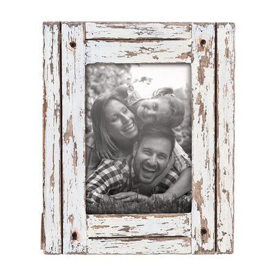 Quadro fotográfico rústico de madeira maciça para decoração residencial Impressão de tela de seda de tamanho personalizado