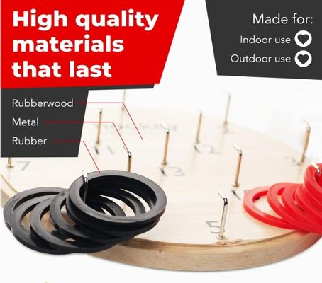 Divertimento ao ar livre para adultos e crianças Jogo de lançamento de anéis personalizado