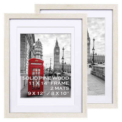 11x14 "Casa Simples Estilo Moderno Madeira Quadro Fotográfico Preto feito de MDF Mancha de Cor