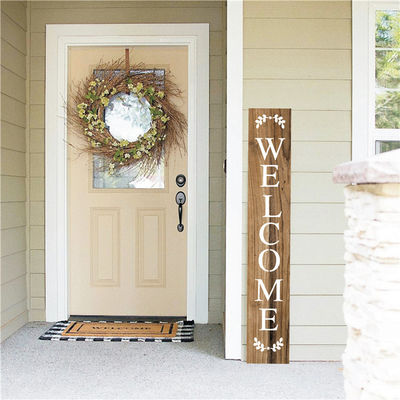 Popular Venda Madeira de Abeto Casal Casamento Quadro de sinalização de boas-vindas Europa natural/marrom/branco