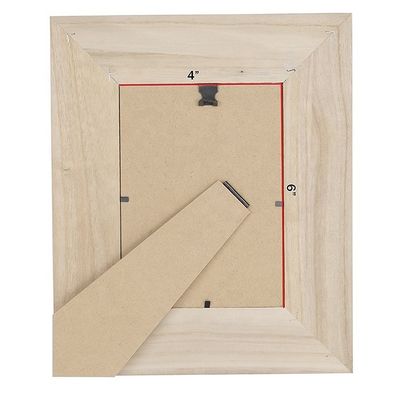 Quadro fotográfico de madeira natural de escritório com design atemporal 8,2 x 0,6 x 10,6 polegadas