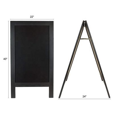 Stand de madeira sólida resistente ao vento feito de madeira de pinheiro com logotipo personalizado