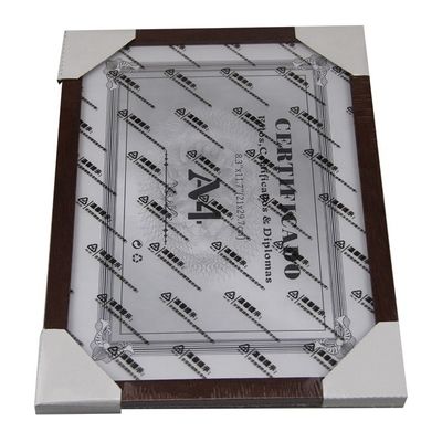 Quadro fotográfico de madeira maciça de cor personalizada com quadro interno removível e vidro real