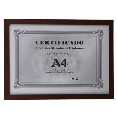 Quadro fotográfico de madeira maciça de cor personalizada com quadro interno removível e vidro real