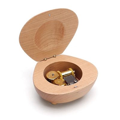 Caixa de música de manivela de mão personalizada de Maple Walnut para Natal, aniversário, Valentine Holiday Gift