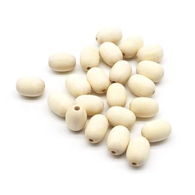 Produtos para a fabricação de jóias de bricolage 20 mm contas de dentição de madeira inacabadas em forma redonda