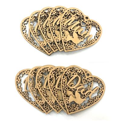 Produtos de decoração de Natal Forma de animal Ornamento de feltro de madeira para eventos