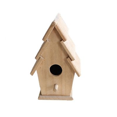 Casa de pássaros de madeira pequena e respirável personalizada para recintos práticos para pássaros