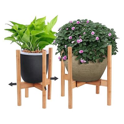Plantas de madeira de bambu ajustáveis para peso de alta resistência estendível interior exterior