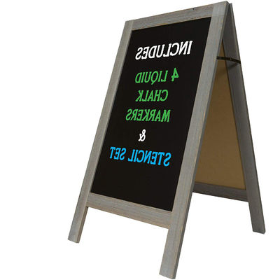 Placa preta resistente ao vento conveniente e acessível com madeira de pinheiro certificada FSC