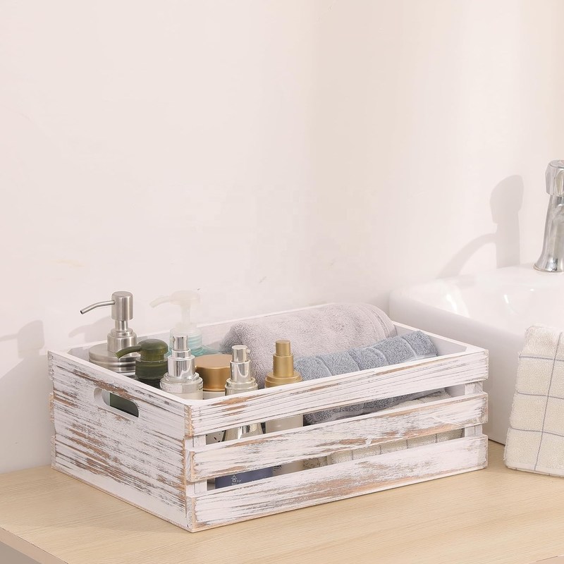 11.25x7.75x4.5' Caixas e caixas de madeira de pinho para decorações personalizadas