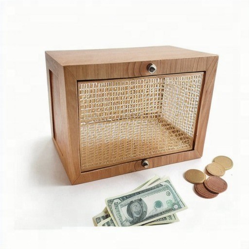 Banco de Porco de Madeira com Counter Uma maneira divertida e funcional de alcançar seus objetivos de poupança