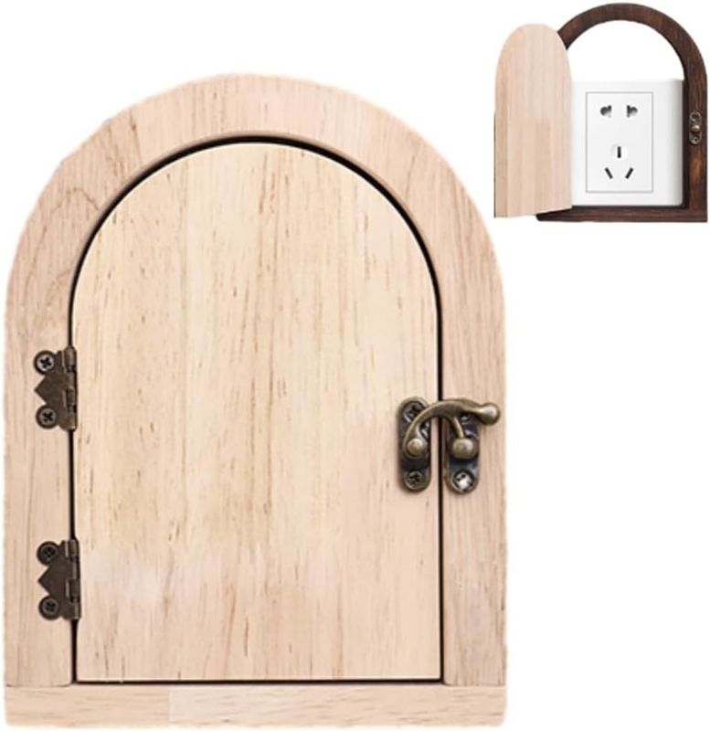 Capuzes de segurança de madeira feitos à mão para 8,5 * 8,5 cm Switches Protector elétrico à prova de crianças
