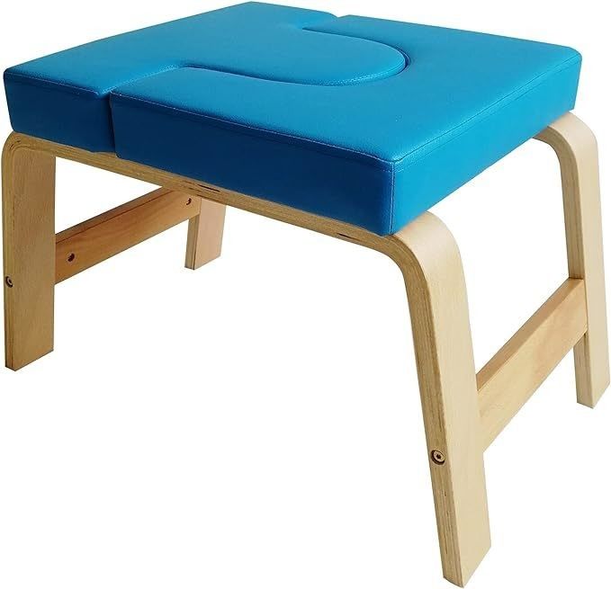 Assento de cabeça de madeira maciça para yoga para treinamento eficaz de força e equilíbrio Design moderno