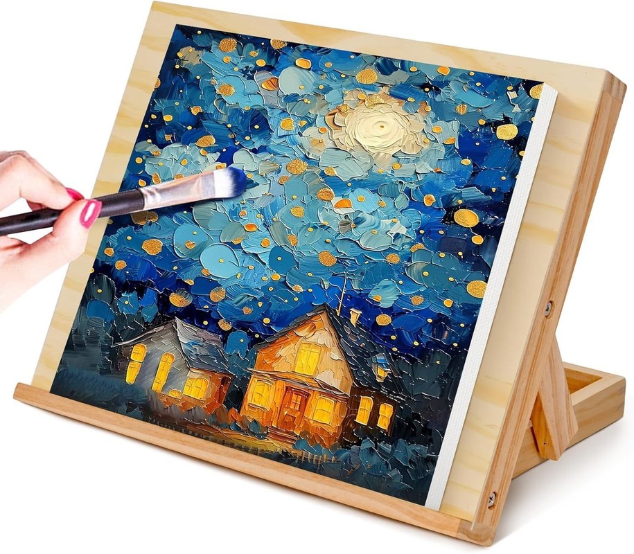 Lojas de presentes Comerciante Comprador Ângulo ajustável Esquadrão de madeira para pintura Esquadrão de mesa