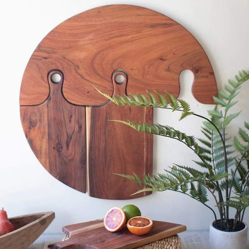 Tabela de corte de legumes personalizada logotipo em forma personalizada para cozinha doméstica