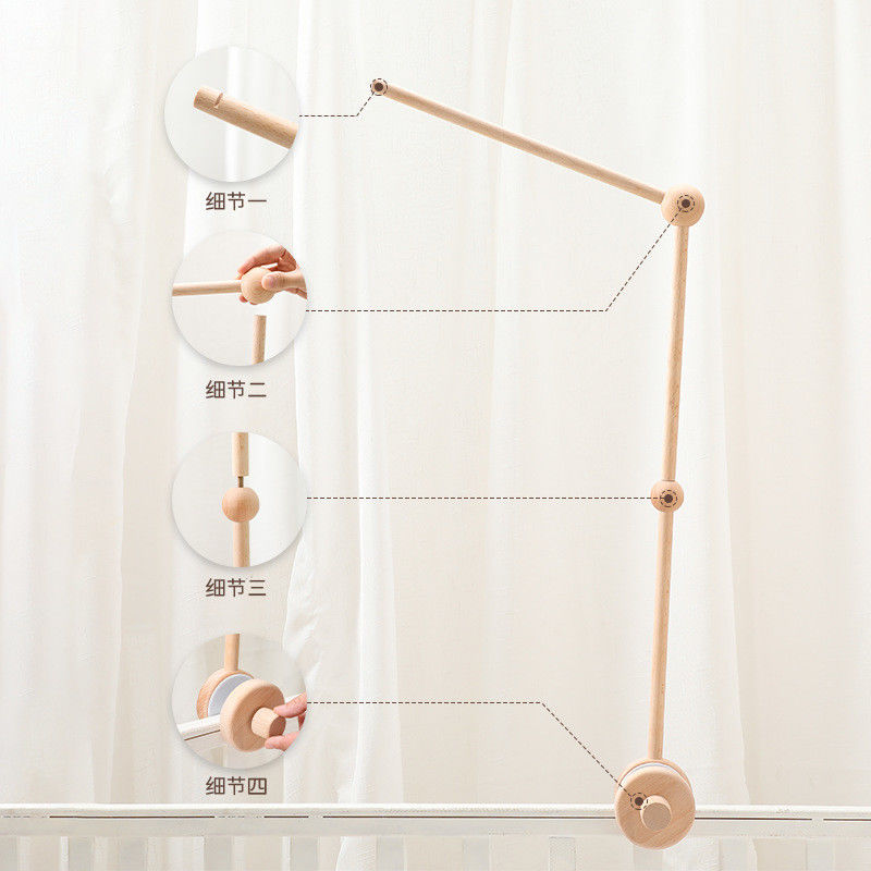 Imagem Criança Campainha Pendente Rod Bracket para Criança Simples acessórios de campanha calmante