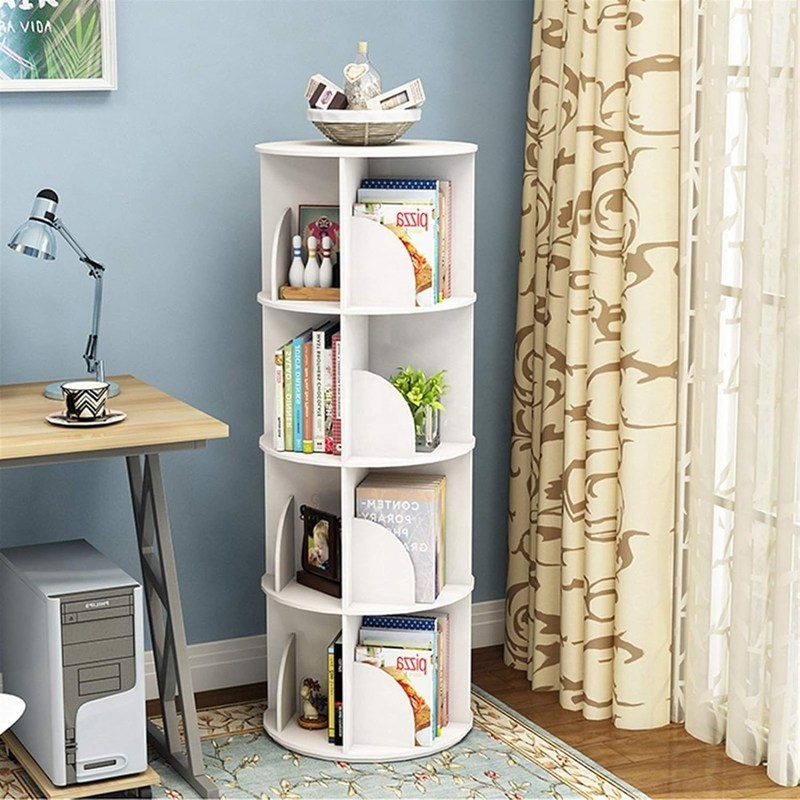 Loja de livros rotativa de 360 graus colorida para armazenamento de livros infantis