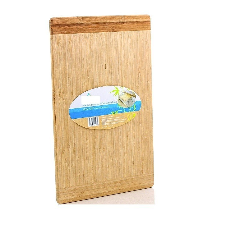 Versátil BSCI LFGB 8 Tamanhos Diferentes Tabela de Corte de Bamboo Pull-Out para várias necessidades