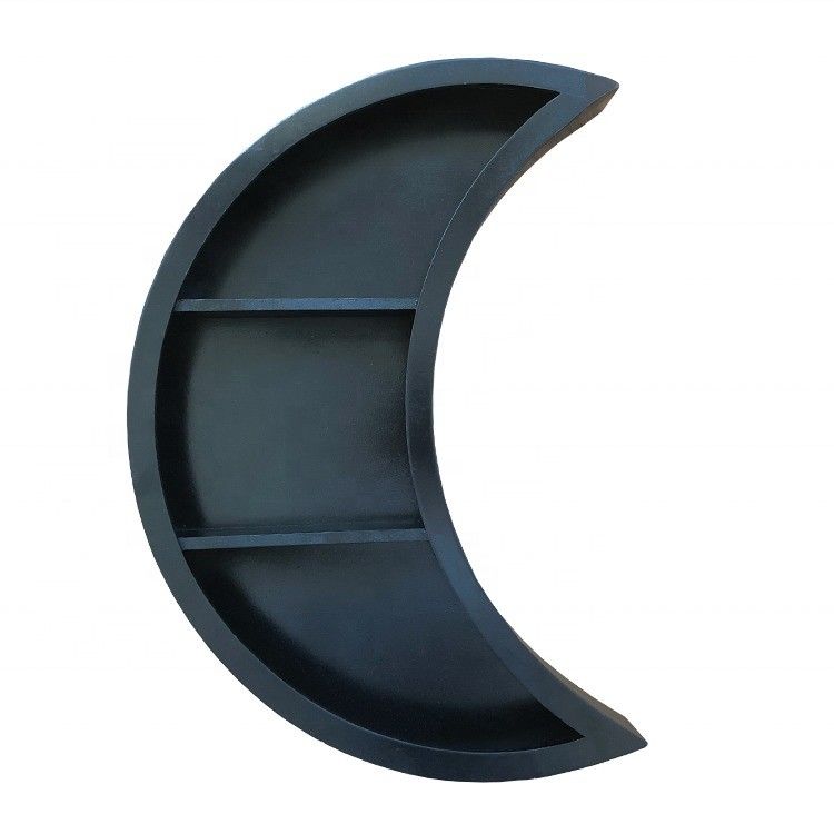 Mobiliário para casa Lua montada na parede Prateleiras flutuantes de madeira para sala de estar Decoração do quarto