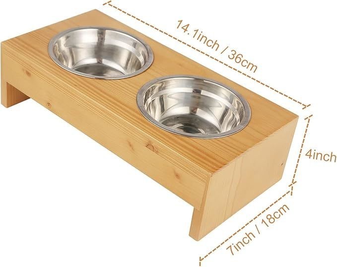 Funcional elevados stand comida de gato e água taças Diner Pet Feeder para proprietários de animais ocupados