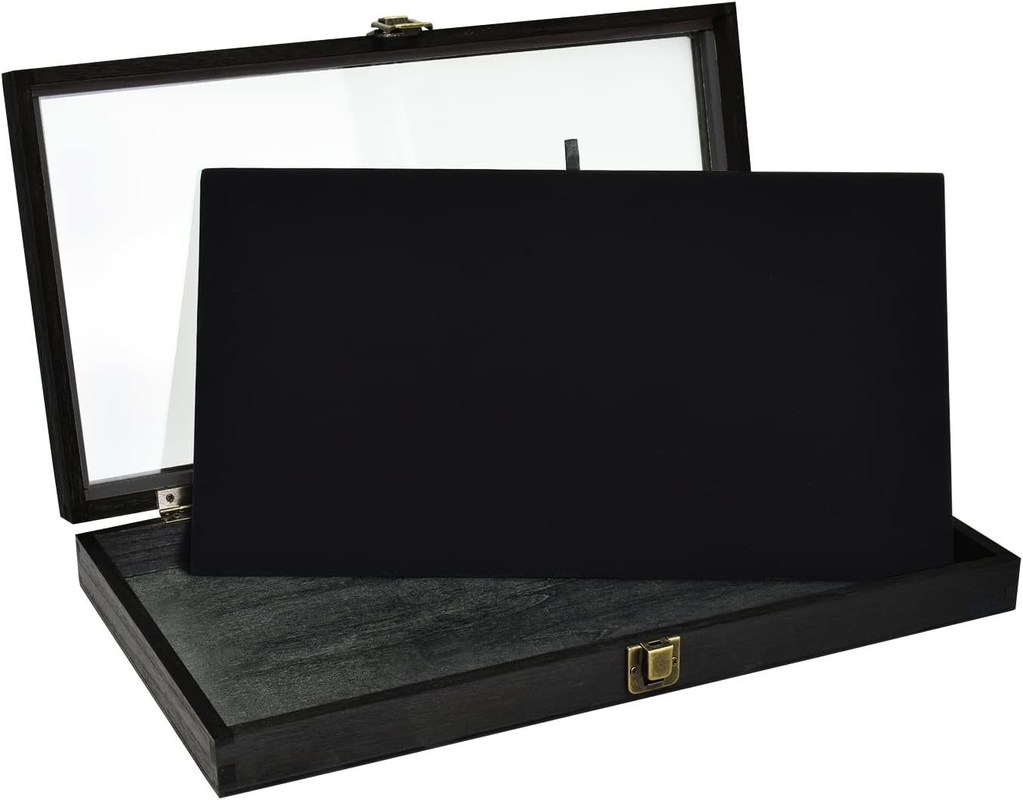 Tamanho personalizado Logotipo de cores de joias de madeira Caixa de armazenamento com tampa feita de madeira maciça