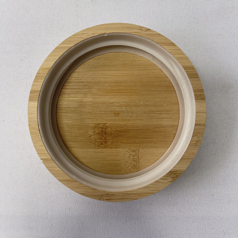 Cobertura de madeira 10,9x2,4cm para lata de vidro de alimentos na sua escolha de cor simples ou personalizada