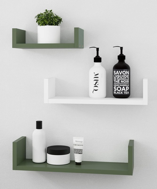 Caixa de animais de estimação Organizador de armazenamento de parede Estante de livros Conjunto de 3 prateleiras flutuantes de madeira para armazenamento