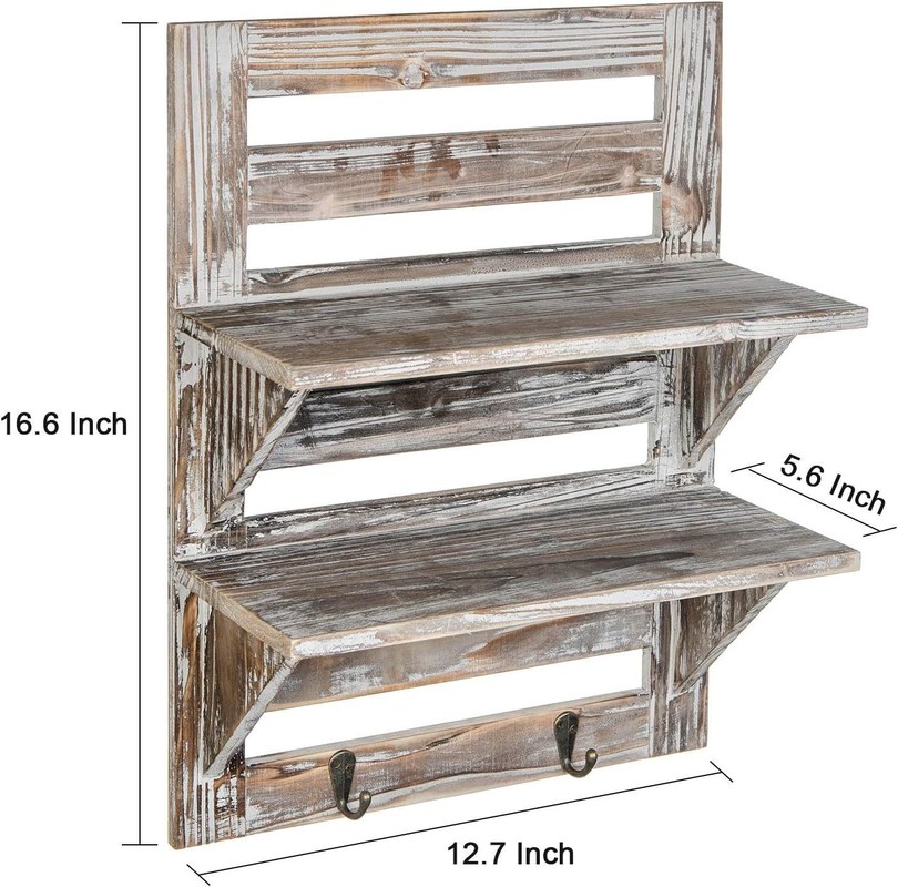 Mobiliário de sala de estar moderno Prateleiras montadas na parede de madeira Logotipo personalizado em grande quantidade