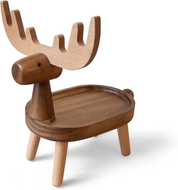 Home Decorativo de madeira de captura de bandeja com forma personalizada 7,75 "L x 7,75" W x 48,5 "H