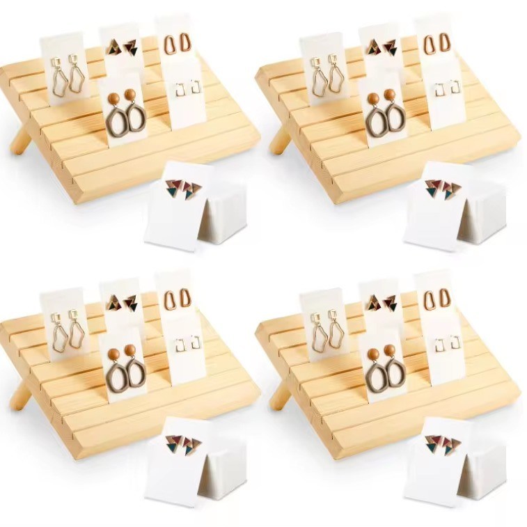 Portador de brincos multifuncional para exibição e armazenamento organizado de jóias