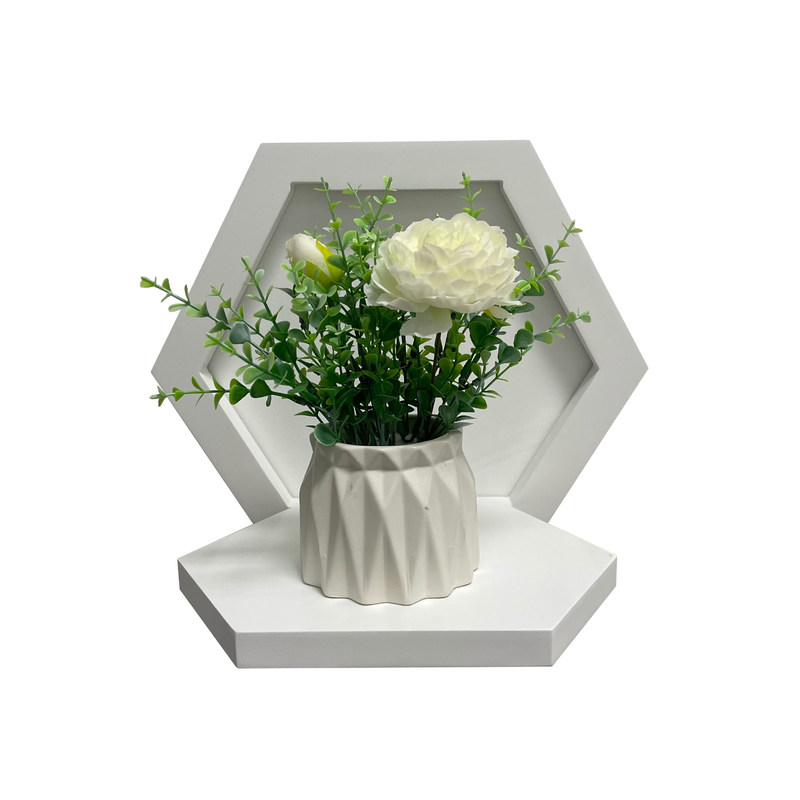 PANEL Económico Prateleira de parede de madeira para exibição de flores e organização de itens domésticos