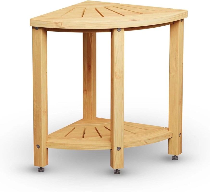 NO Banheiro de bambu dobrado Banheiro de banho com prateleira