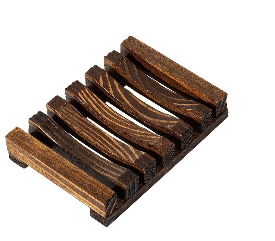 Popular em estoque 19.88 X 14 X 2.5 polegadas Acacia Curved Serving Tray Set com logotipo de alça