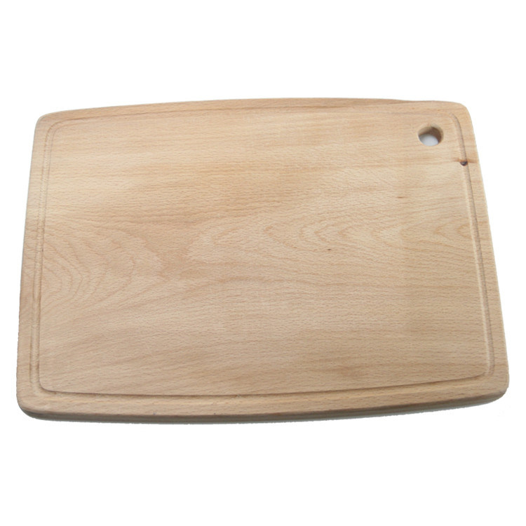 Tabela de corte de madeira maciça funcional e durável de faias com manobra de impressão queimada