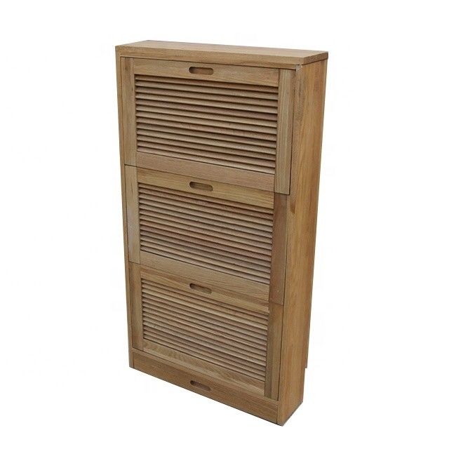 Armário de armazenamento de calçados de madeira A adição perfeita para qualquer mobiliário de sala de estar