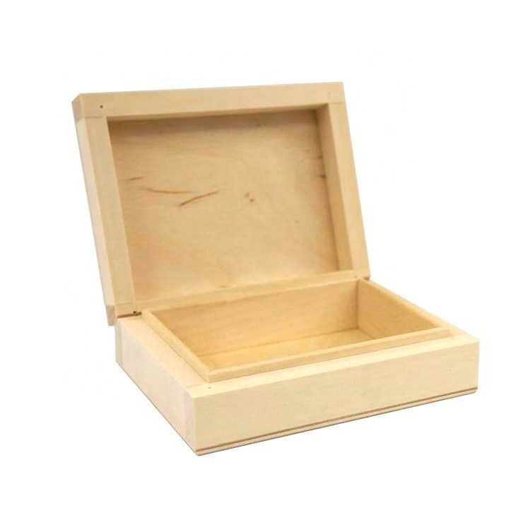 Caso de caixa de madeira para decoupage de design personalizado