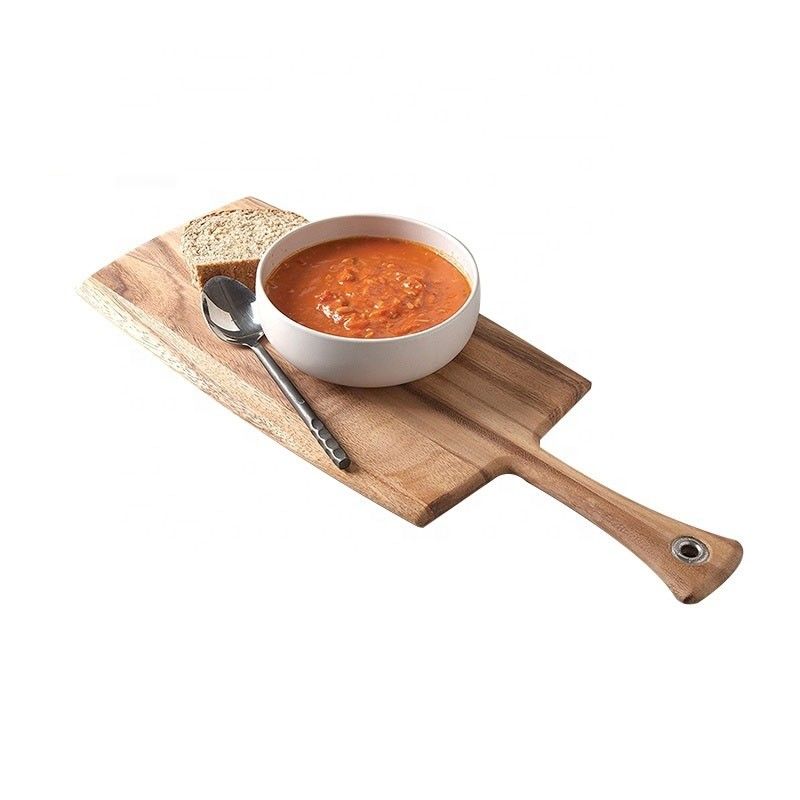 Tabela de corte de azeite de madeira para corte portátil de pão e queijo 8 x 20,5 x 0,5 polegadas
