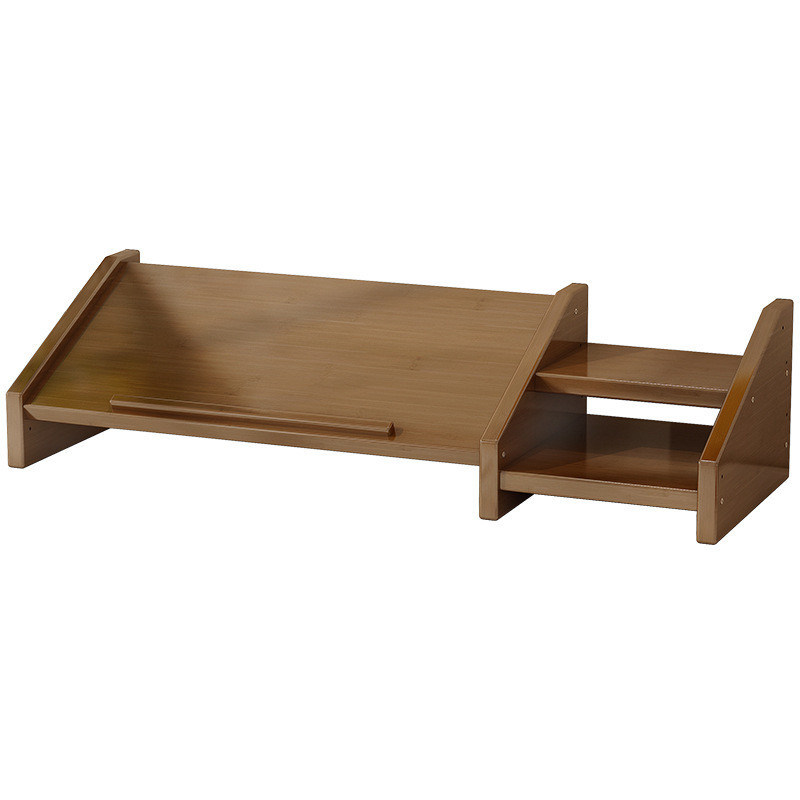 PC laptop Riser com suportes de monitor de madeira Design multi-ângulo e logotipo personalizado Prateleira de mesa Incluído